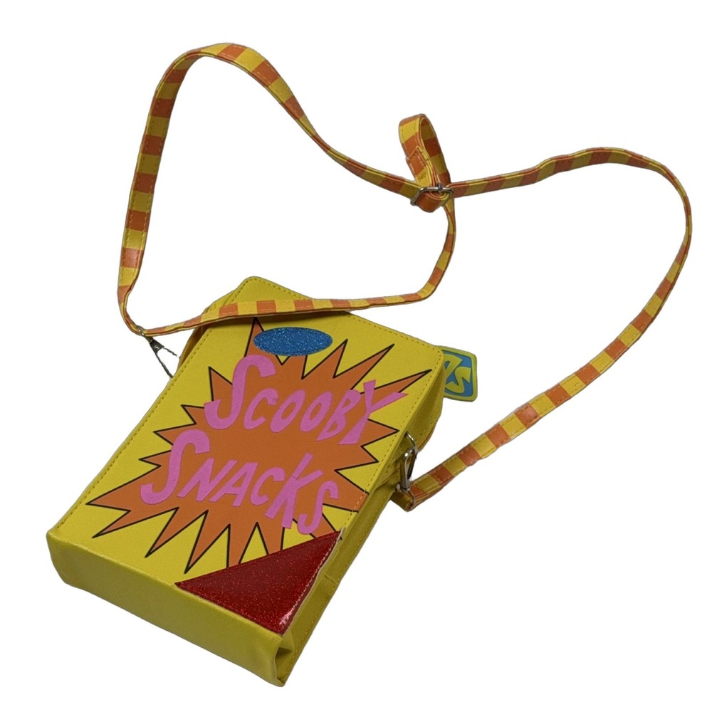 Scooby-Doo Crossbody Bag Yellow Faux Leather Scooby Snacks Shoulder Purse